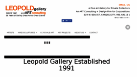 What Leopoldgallery.com website looked like in 2018 (5 years ago)
