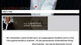 What Leadingwomen.de website looked like in 2018 (5 years ago)