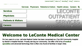 What Lecontemedicalcenter.com website looked like in 2018 (5 years ago)
