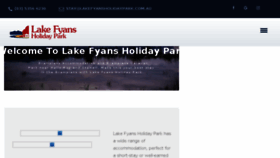 What Lakefyansholidaypark.com.au website looked like in 2018 (5 years ago)