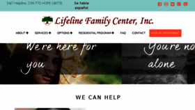 What Lifelinefamilycenter.org website looked like in 2018 (5 years ago)