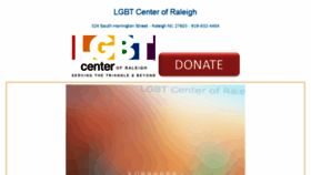 What Lgbtcenterofraleigh.com website looked like in 2018 (5 years ago)