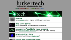 What Lurkertech.com website looked like in 2018 (5 years ago)