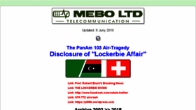 What Lockerbie.ch website looked like in 2018 (5 years ago)
