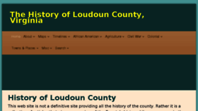 What Loudounhistory.org website looked like in 2018 (5 years ago)