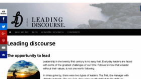 What Leadingdiscourse.com website looked like in 2018 (5 years ago)