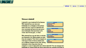 What Linkshelf.com website looked like in 2018 (5 years ago)