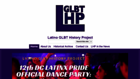 What Latinoglbthistory.org website looked like in 2018 (5 years ago)