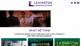 What Lexcomm.co.uk website looked like in 2018 (6 years ago)