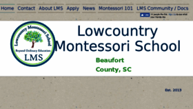 What Lowcountrymontessori.com website looked like in 2018 (5 years ago)