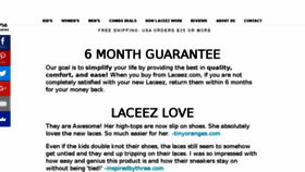What Laceez.com website looked like in 2018 (5 years ago)