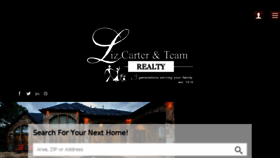 What Lizcarter.com website looked like in 2018 (5 years ago)