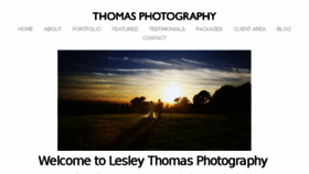 What Lesleythomasphotography.com website looked like in 2018 (5 years ago)
