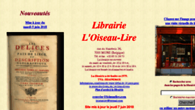 What Loiseaulire.com website looked like in 2018 (5 years ago)