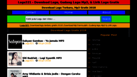 What Lagu321.com website looked like in 2018 (5 years ago)