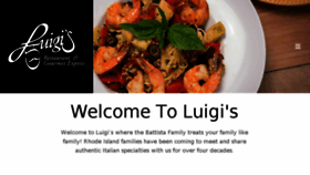 What Luigisgourmet.com website looked like in 2018 (5 years ago)
