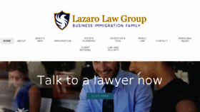 What Lazarolaw.com website looked like in 2018 (5 years ago)