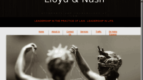 What Lloydnashlaw.com website looked like in 2018 (5 years ago)