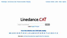 What Linedance.cat website looked like in 2018 (5 years ago)