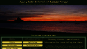 What Lindisfarne.org.uk website looked like in 2018 (5 years ago)