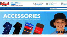 What Lowesschoolwear.com.au website looked like in 2018 (5 years ago)