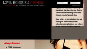 What Lovehonouranddisobey.com website looked like in 2018 (5 years ago)