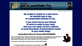 What Leadsmailerpro.com website looked like in 2018 (5 years ago)