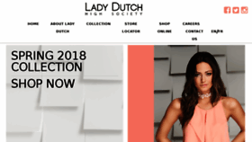 What Ladydutch.com website looked like in 2018 (5 years ago)