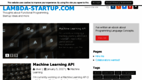 What Lambda-startup.com website looked like in 2018 (5 years ago)