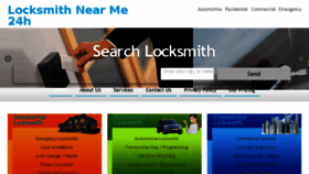 What Locksmithnearme24h.com website looked like in 2018 (5 years ago)