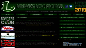 What Lobosfootball.com website looked like in 2018 (5 years ago)