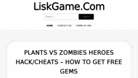 What Liskgame.com website looked like in 2018 (5 years ago)