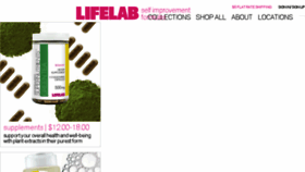 What Lifelabproducts.com website looked like in 2018 (5 years ago)