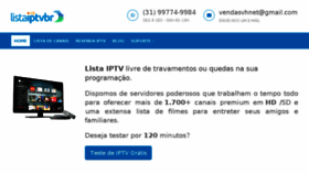 What Listaiptvbr.com website looked like in 2018 (5 years ago)