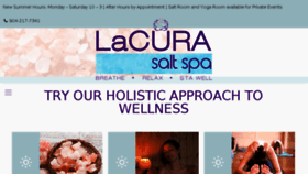 What Lacurasaltspa.com website looked like in 2018 (5 years ago)