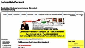 What Lehrmittel-vierkant.de website looked like in 2018 (5 years ago)