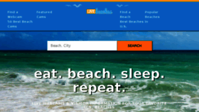 What Livebeaches.com website looked like in 2018 (5 years ago)