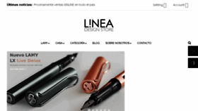 What Linea.com.ec website looked like in 2018 (5 years ago)