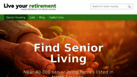 What Liveyourretirement.com website looked like in 2018 (5 years ago)