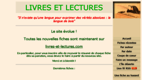 What Livres-et-lectures.net website looked like in 2018 (5 years ago)