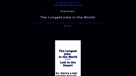 What Longestjokeintheworld.com website looked like in 2018 (5 years ago)