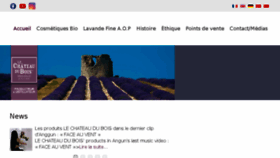 What Lechateaudubois.com website looked like in 2018 (5 years ago)