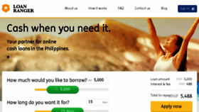 What Loanranger.ph website looked like in 2018 (5 years ago)