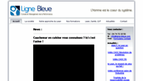 What Ligne-bleue.com website looked like in 2018 (5 years ago)