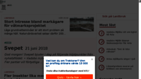 What Lantbruk.com website looked like in 2018 (5 years ago)