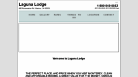 What Lagunalodge.com website looked like in 2018 (5 years ago)