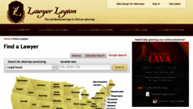 What Lawyers.lawyerlegion.com website looked like in 2018 (5 years ago)