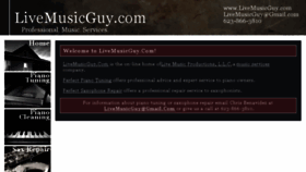 What Livemusicguy.com website looked like in 2018 (5 years ago)