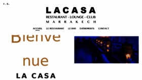 What Lacasarestaurantmarrakech.com website looked like in 2018 (5 years ago)