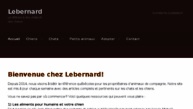 What Lebernard.ca website looked like in 2018 (5 years ago)